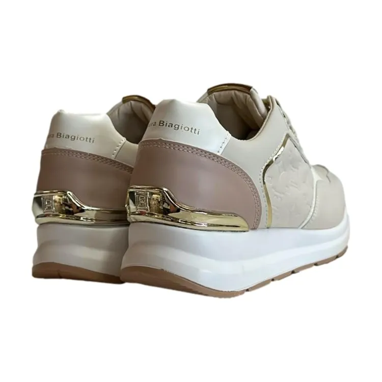 Beige Women's Sneakers by Laura Biagiotti 8404