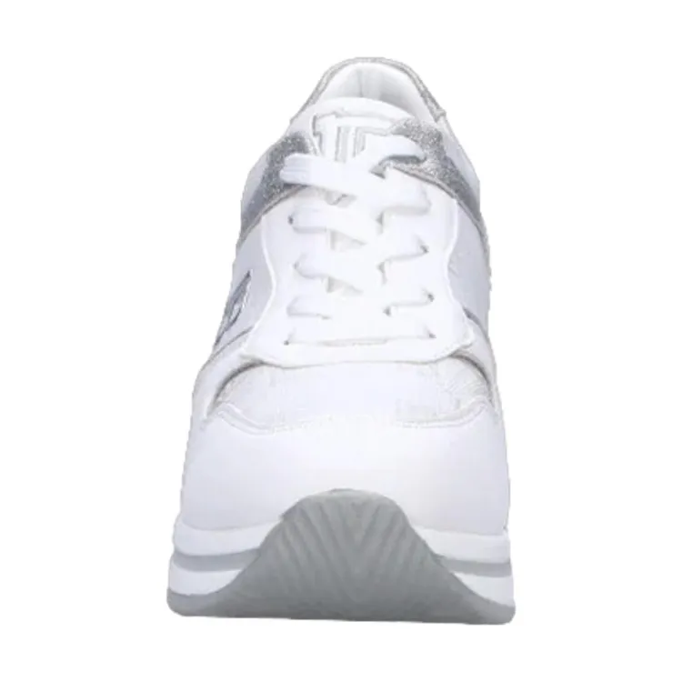 Laura Biagiotti White Lace-Up Women's Sneaker Shoes 8427