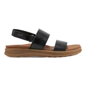 Leah Round Toe Strappy Casual Flat Sandals