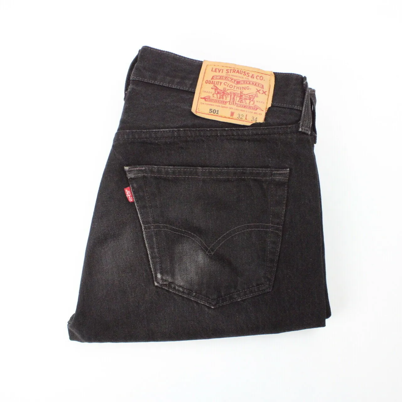 LEVIS 501 Jeans Black Charcoal | W32 L32