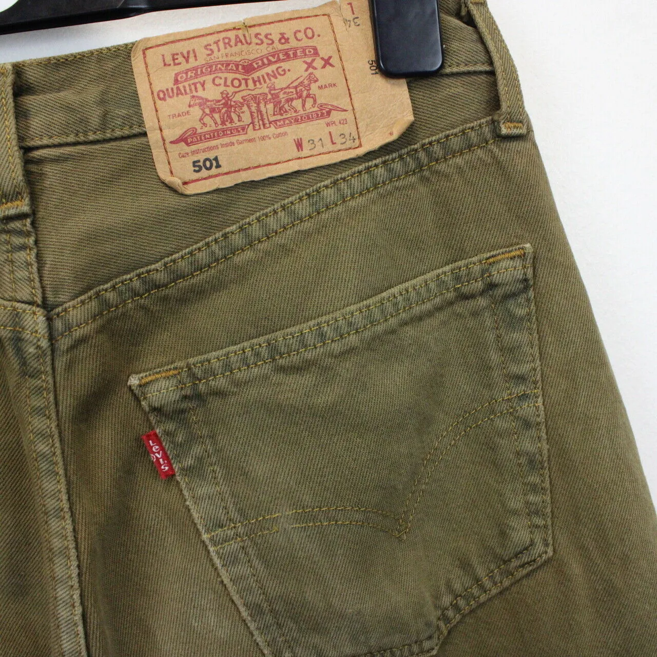 LEVIS 501 Jeans Green | W31 L32