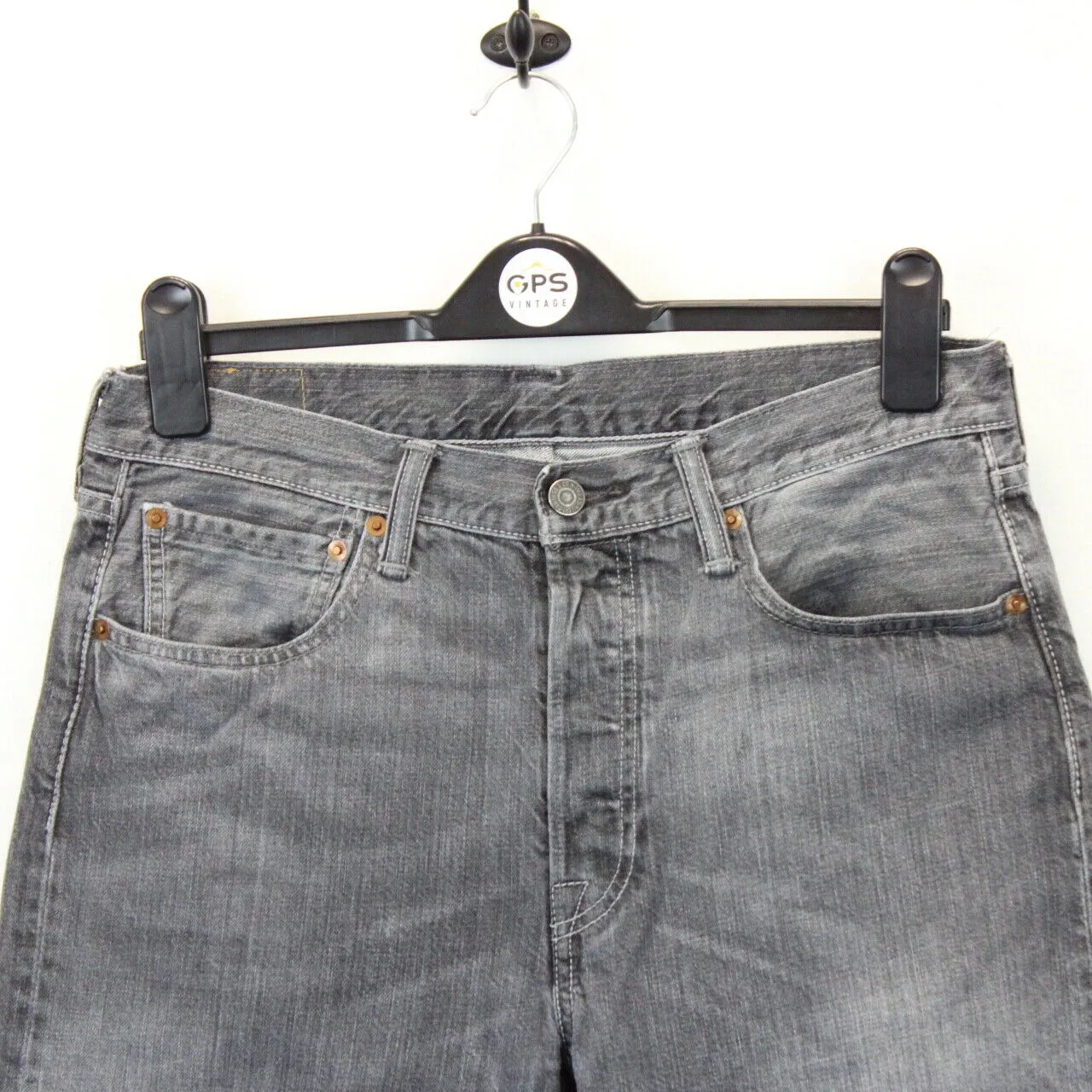 LEVIS 501 Jeans Grey Charcoal | W32 L32