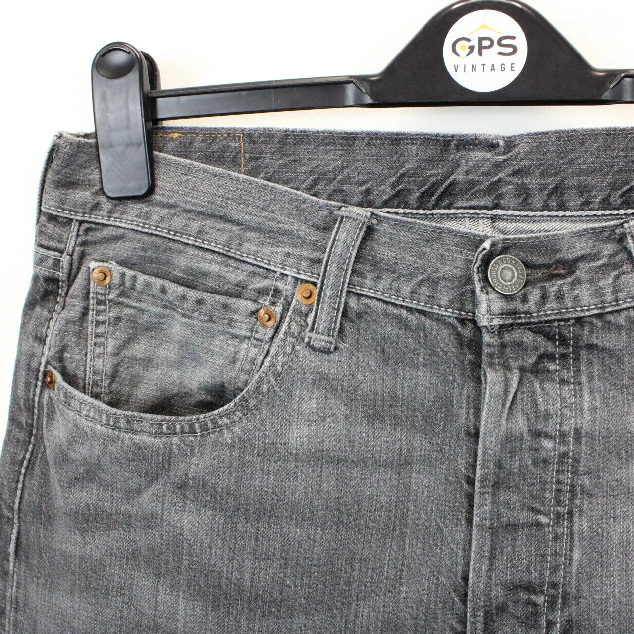 LEVIS 501 Jeans Grey Charcoal | W32 L32