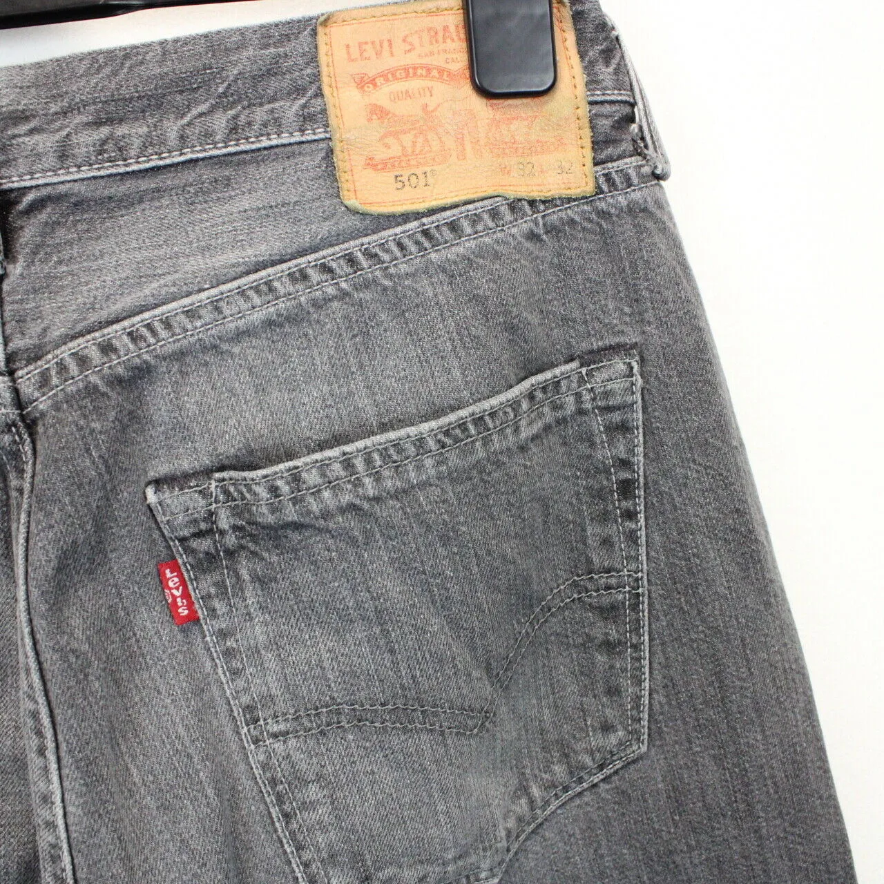 LEVIS 501 Jeans Grey Charcoal | W32 L32