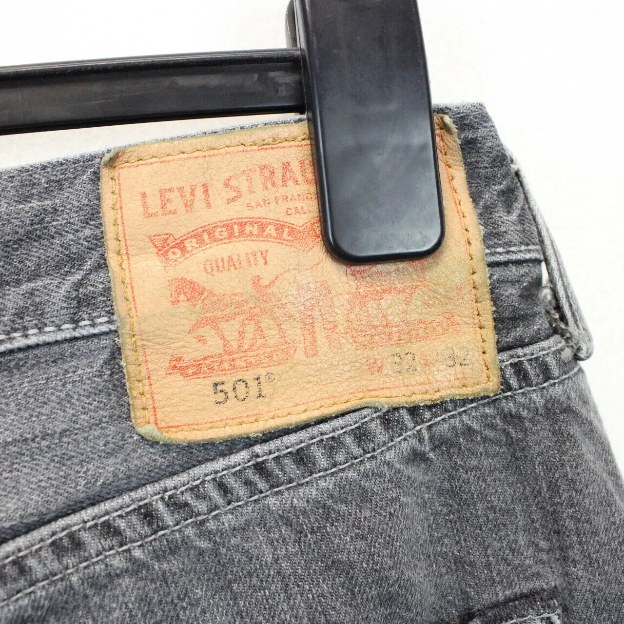 LEVIS 501 Jeans Grey Charcoal | W32 L32