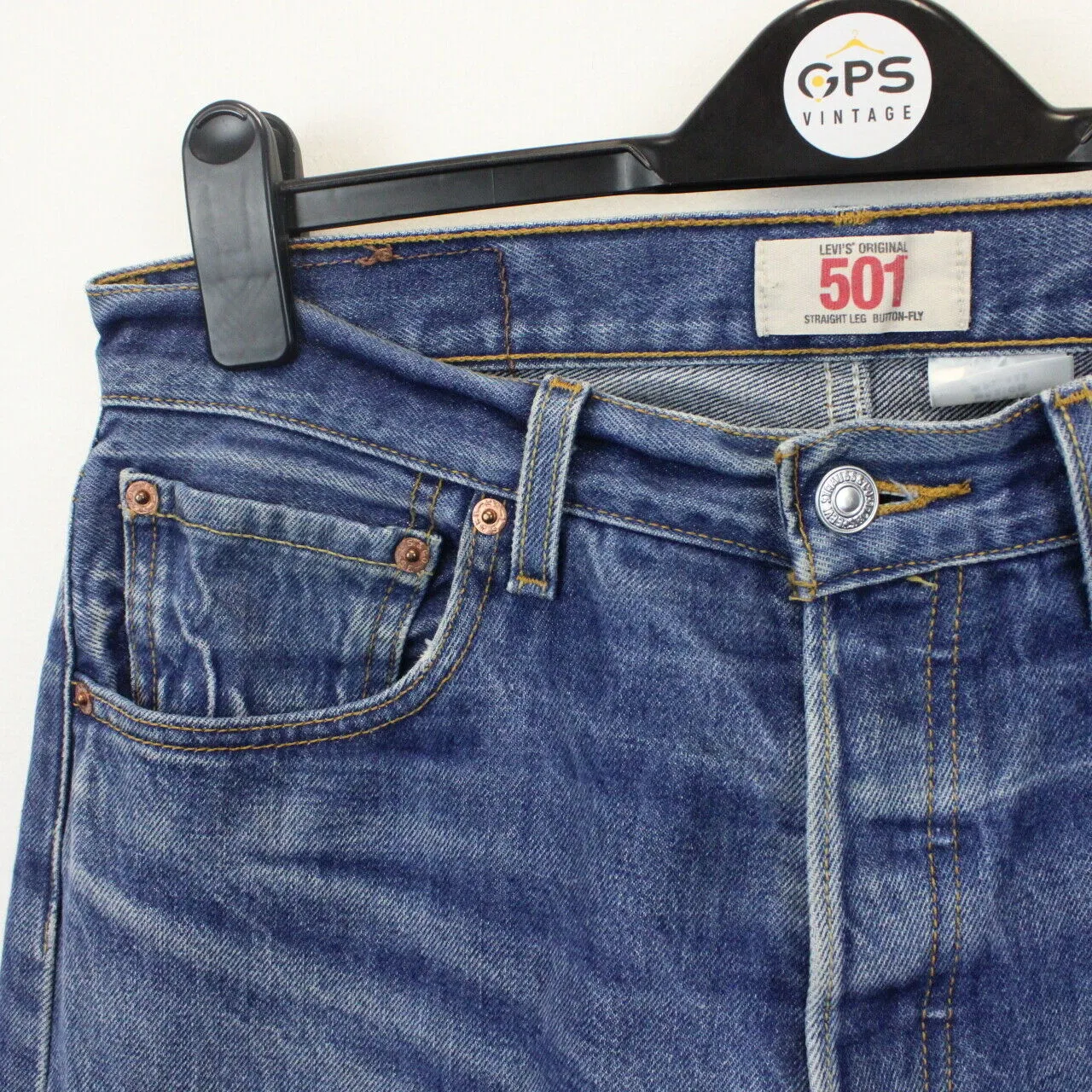 LEVIS 501 Jeans Mid Blue | W33 L34