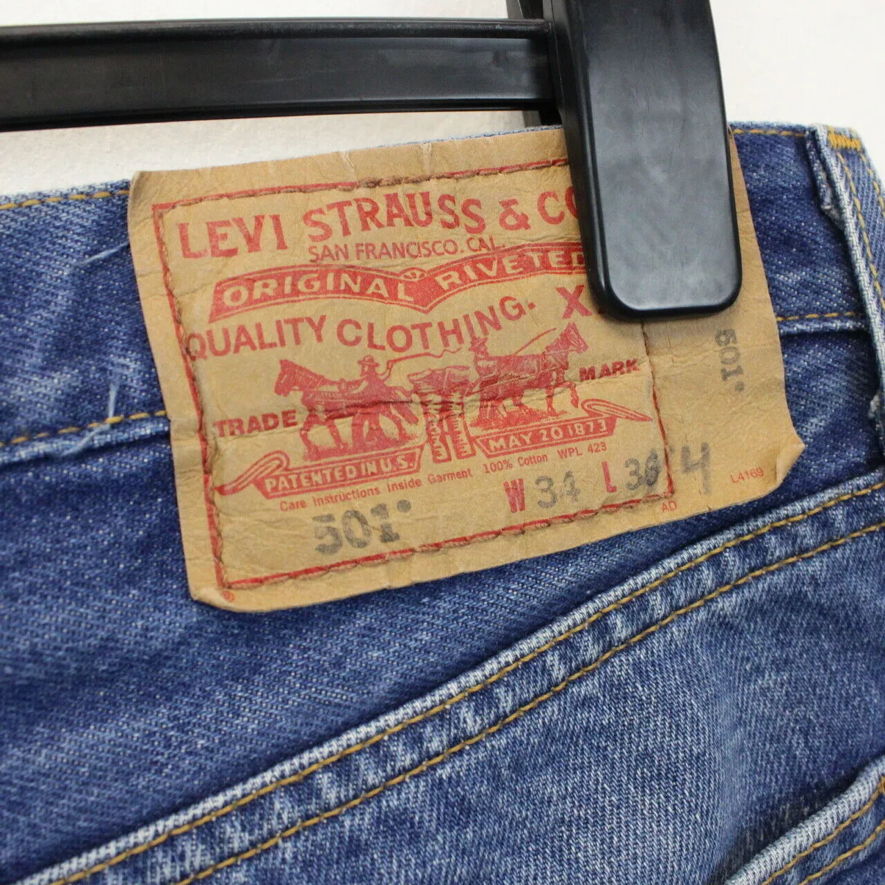 LEVIS 501 Jeans Mid Blue | W33 L34