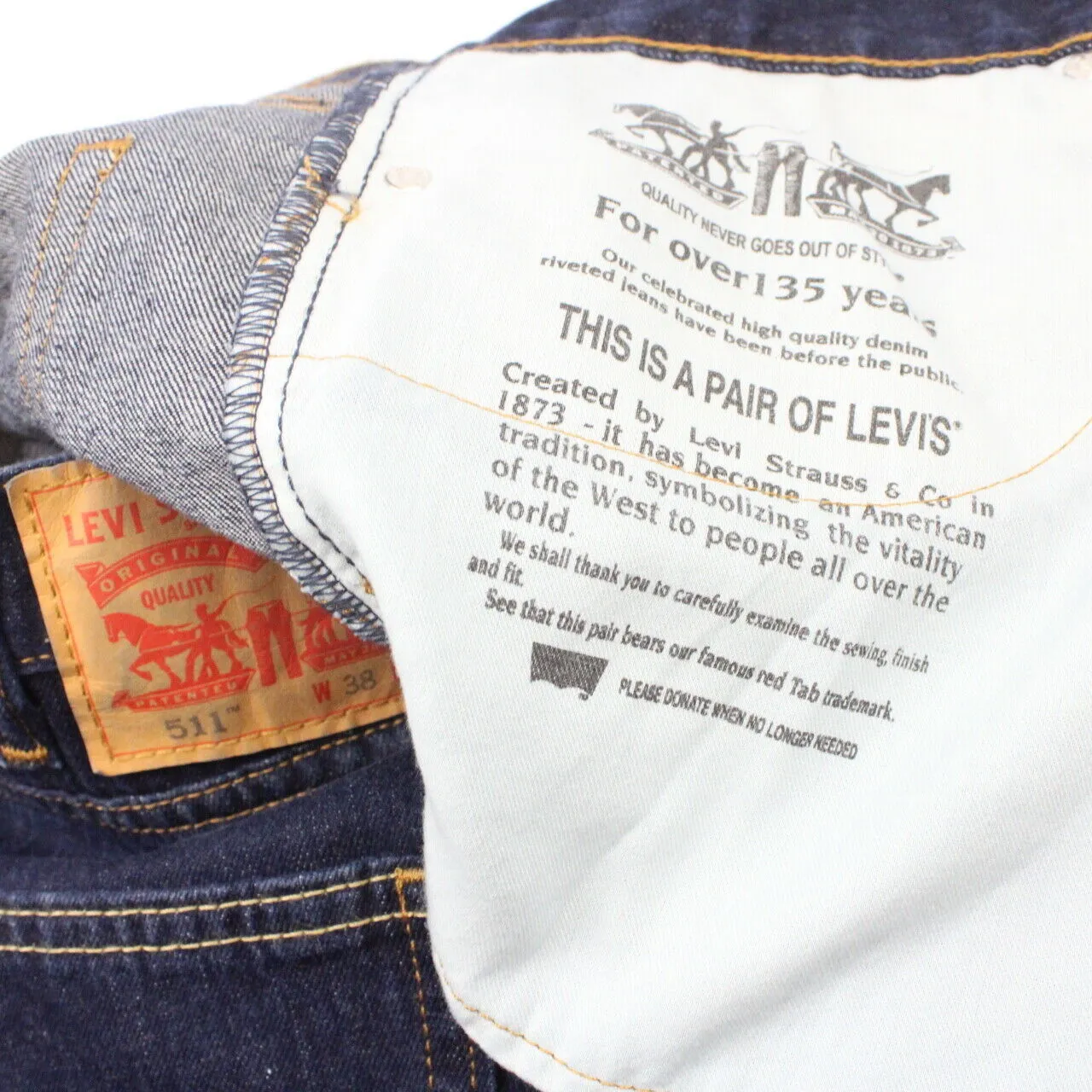 LEVIS 511 Jeans Dark Blue | W38 L30