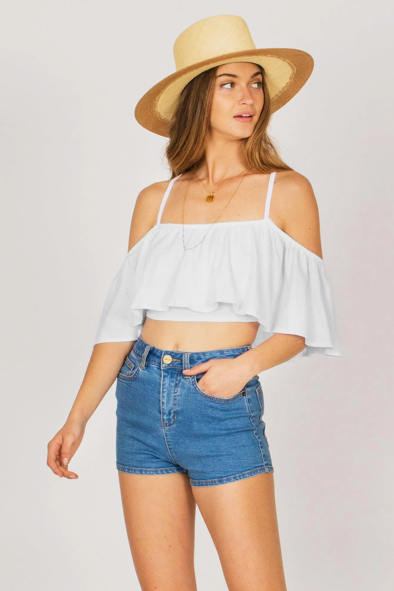 Amuse Society Life's A Frill Knit Top - Discounted Final Sale