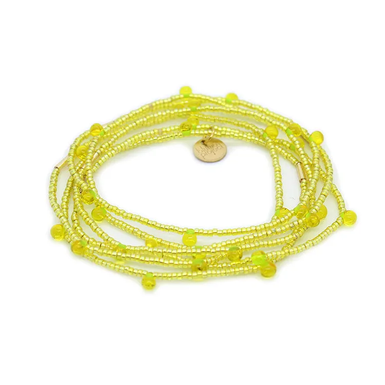 Lime Candy Bracelets Set of 6