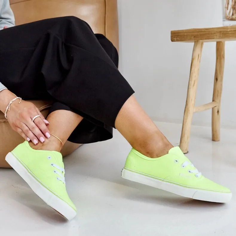 Lime classic Erla sneakers green