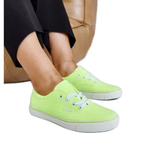 Lime classic Erla sneakers green