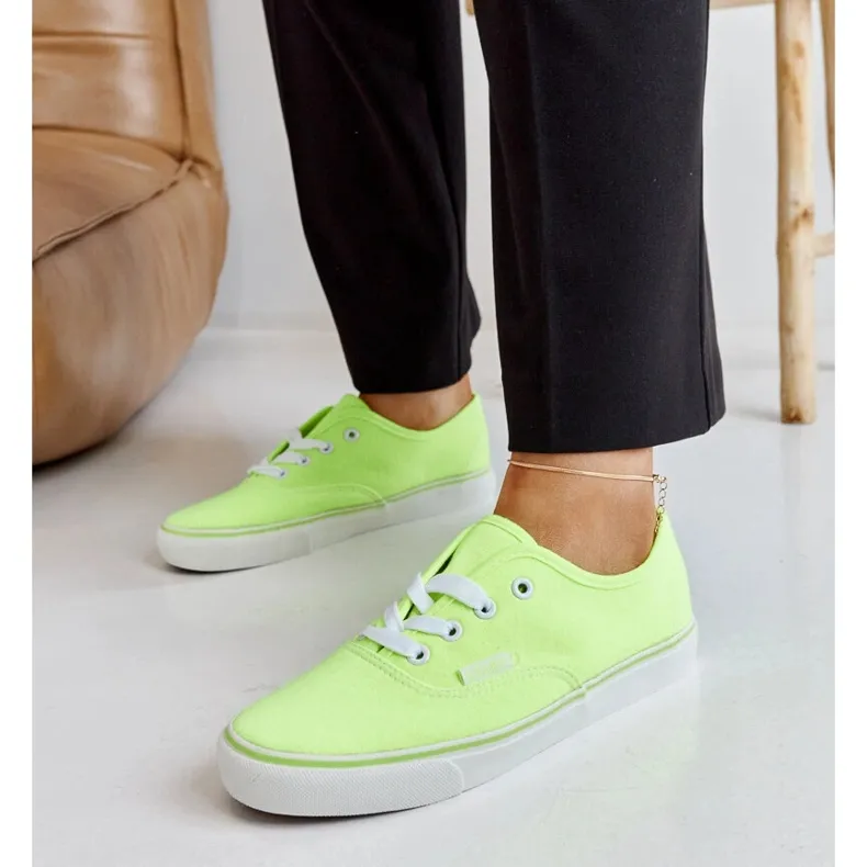 Lime classic Erla sneakers green