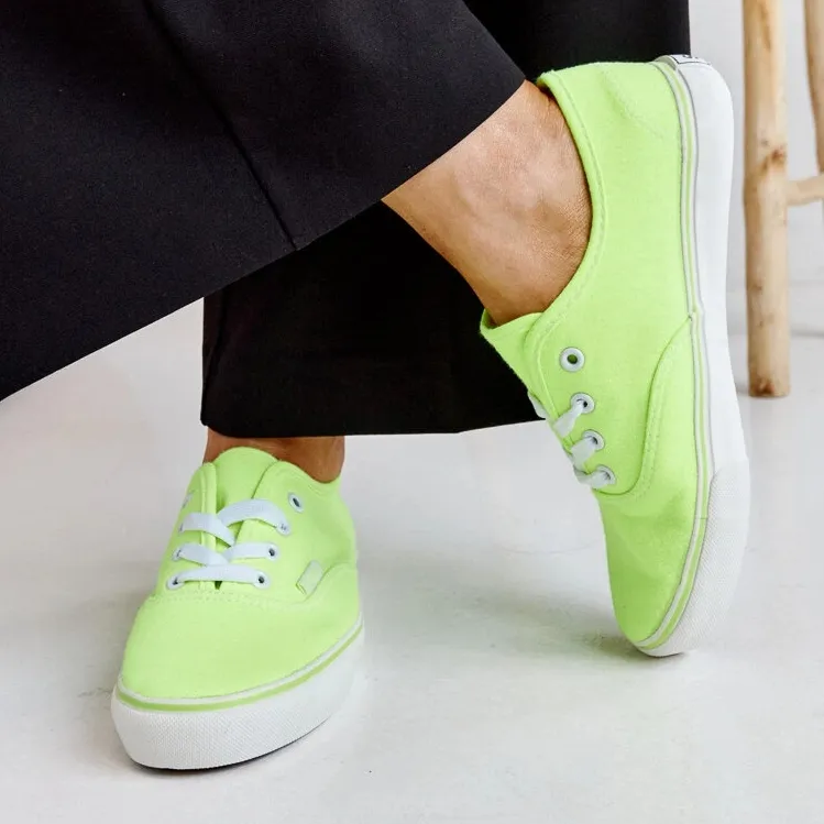 Lime classic Erla sneakers green