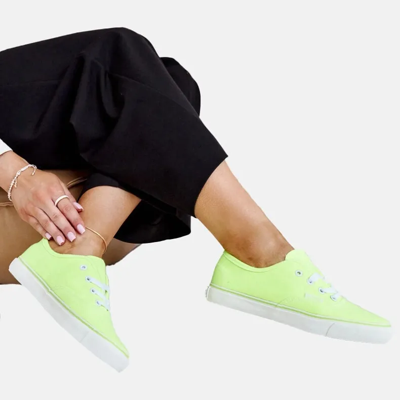 Lime classic Erla sneakers green