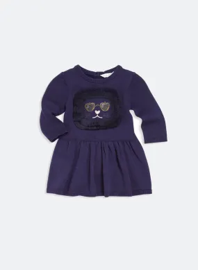 Little Marc Jacobs Baby Knit Dress with Fancy Fringe