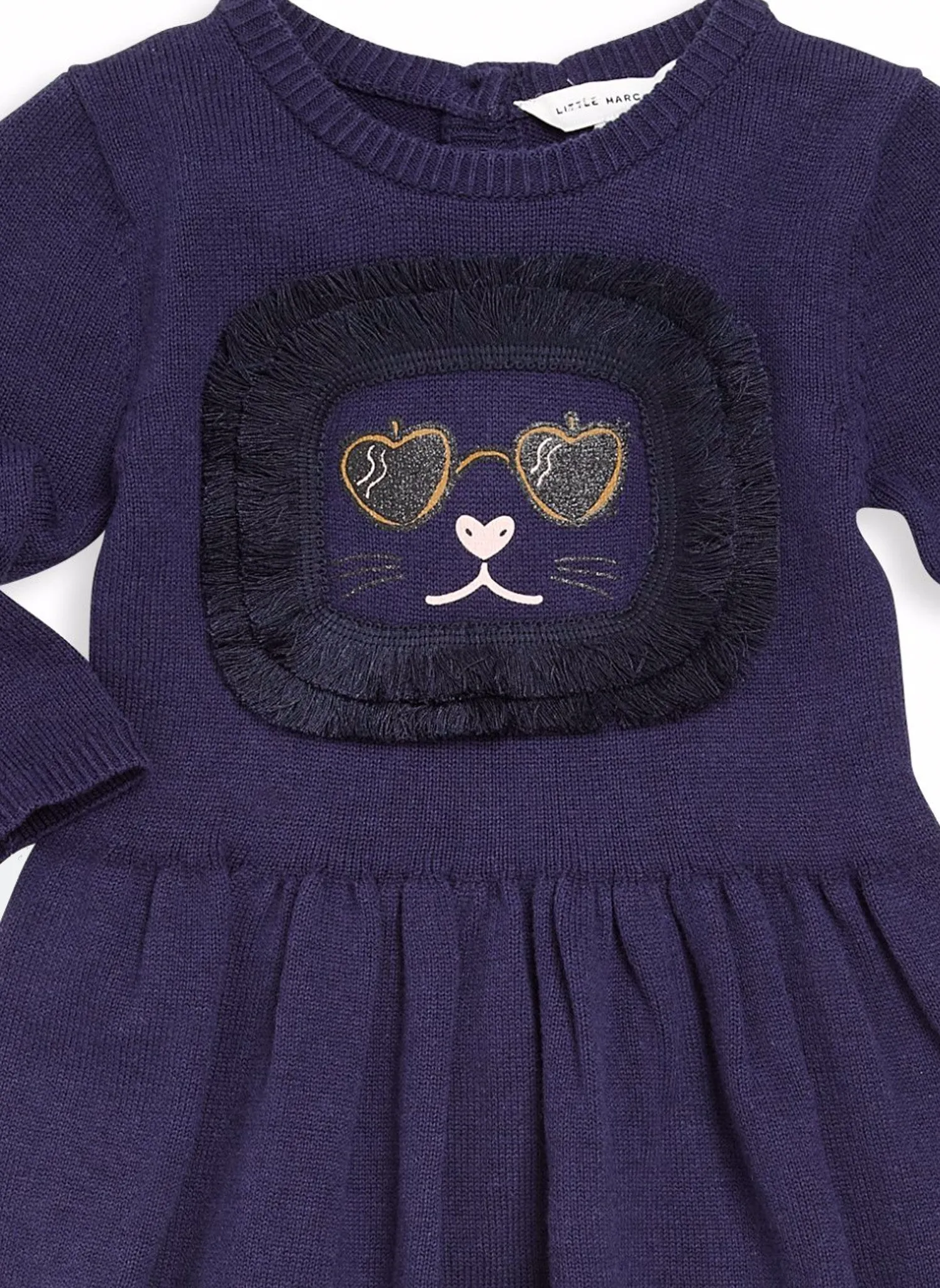 Little Marc Jacobs Baby Knit Dress with Fancy Fringe