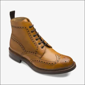 Loake Bedale Tan Brogue Boots - Best Price & Fast Shipping