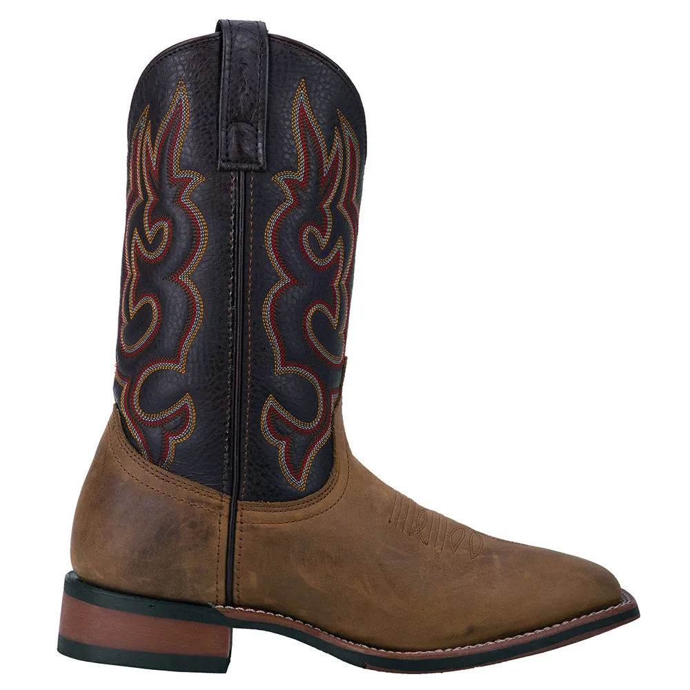 Lodi Embroidered Square Toe Cowboy Boots