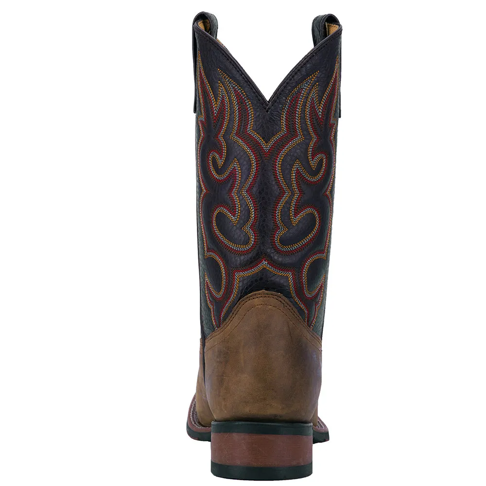 Lodi Embroidered Square Toe Cowboy Boots