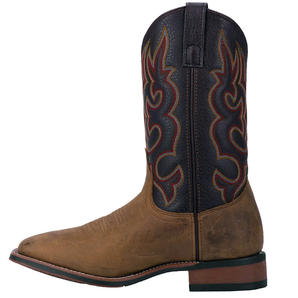 Lodi Embroidered Square Toe Cowboy Boots