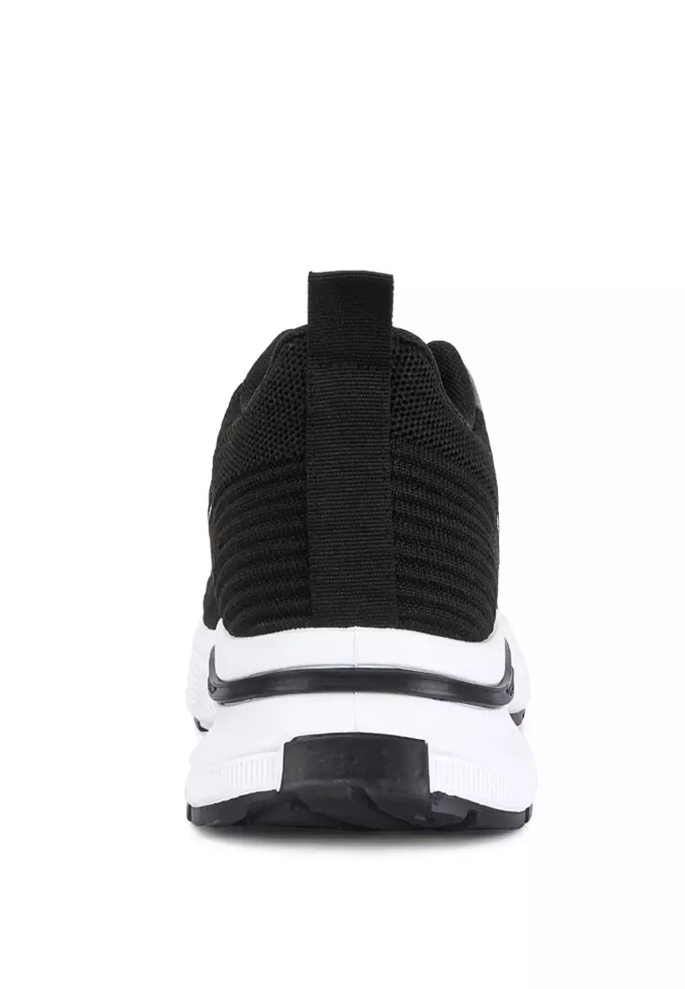 London Rag Black Knitted Chunky Sneakers