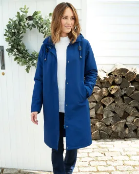 Longline Waterproof Fleece-Lined All-Weather Coat