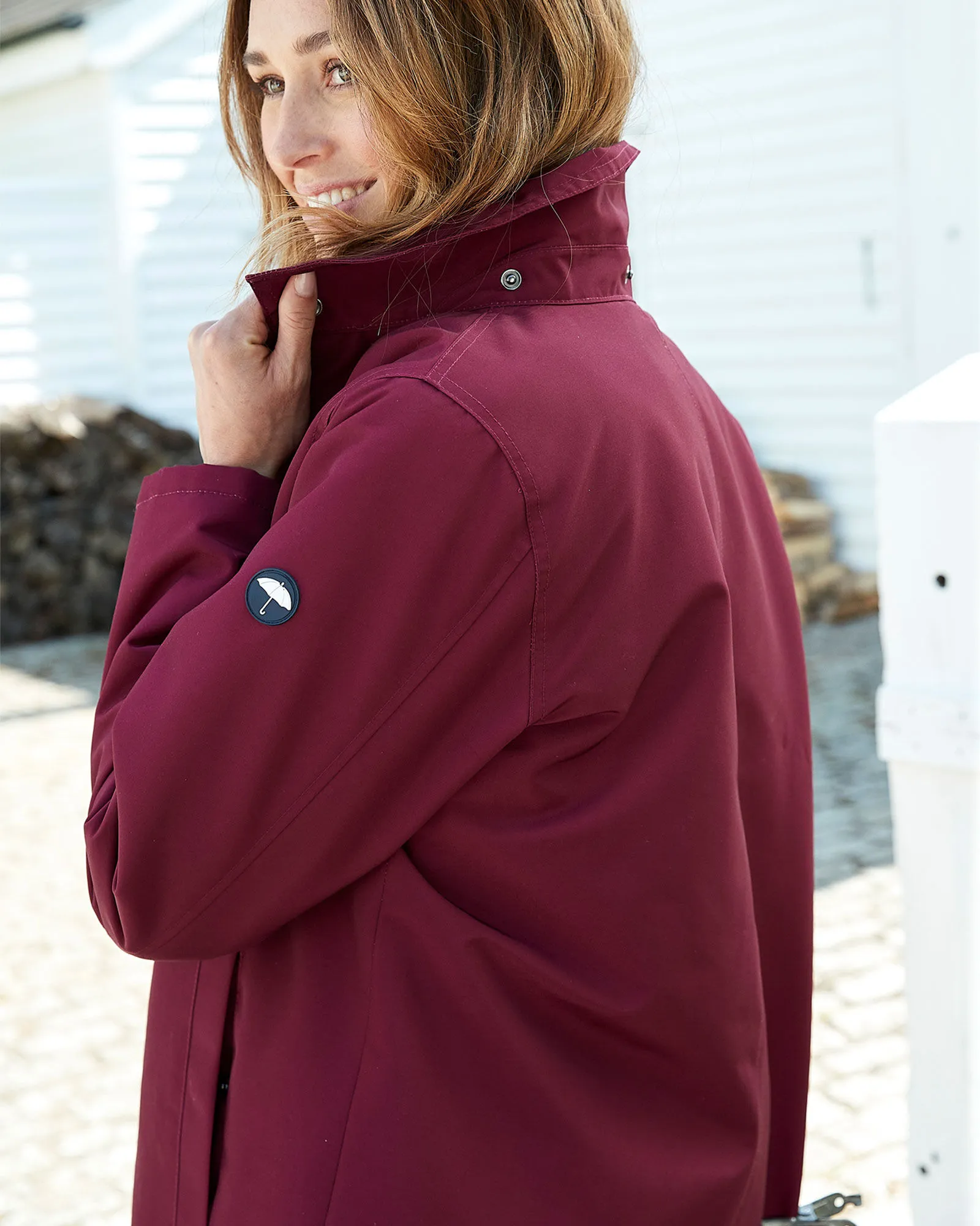 Longline Waterproof Fleece-Lined All-Weather Coat