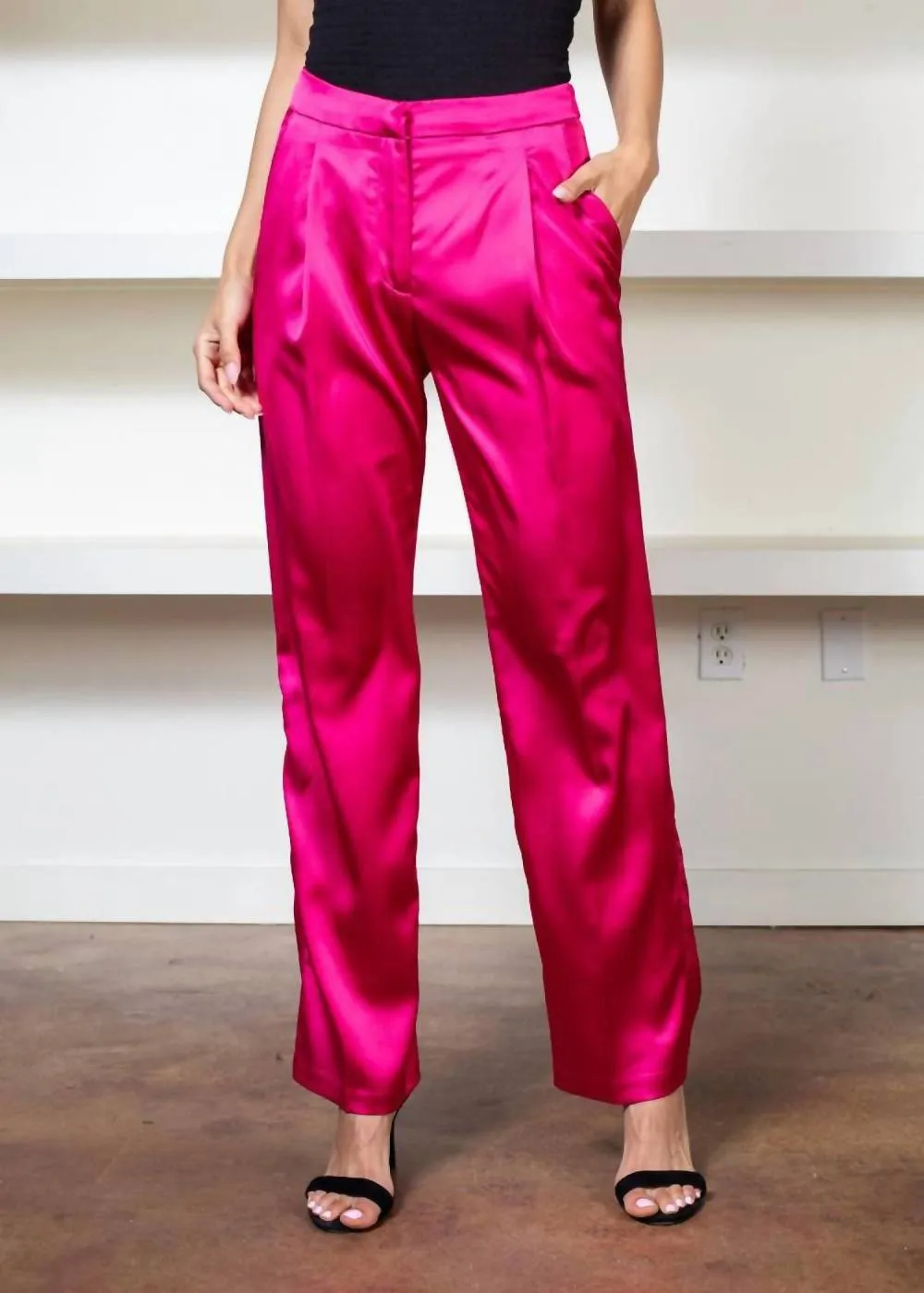 LUCY PARIS - Flat Front Pant