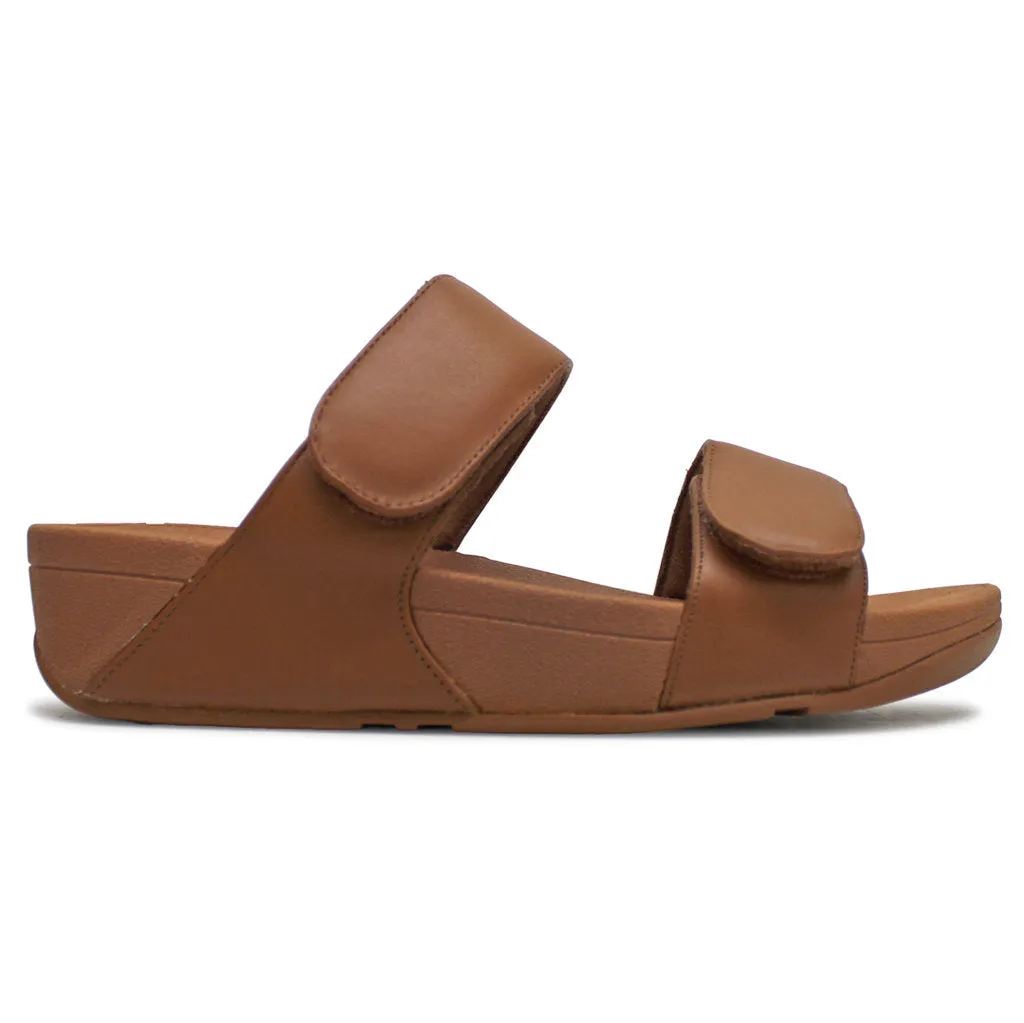 Lulu Adjustable Leather Women's Slides Sandals