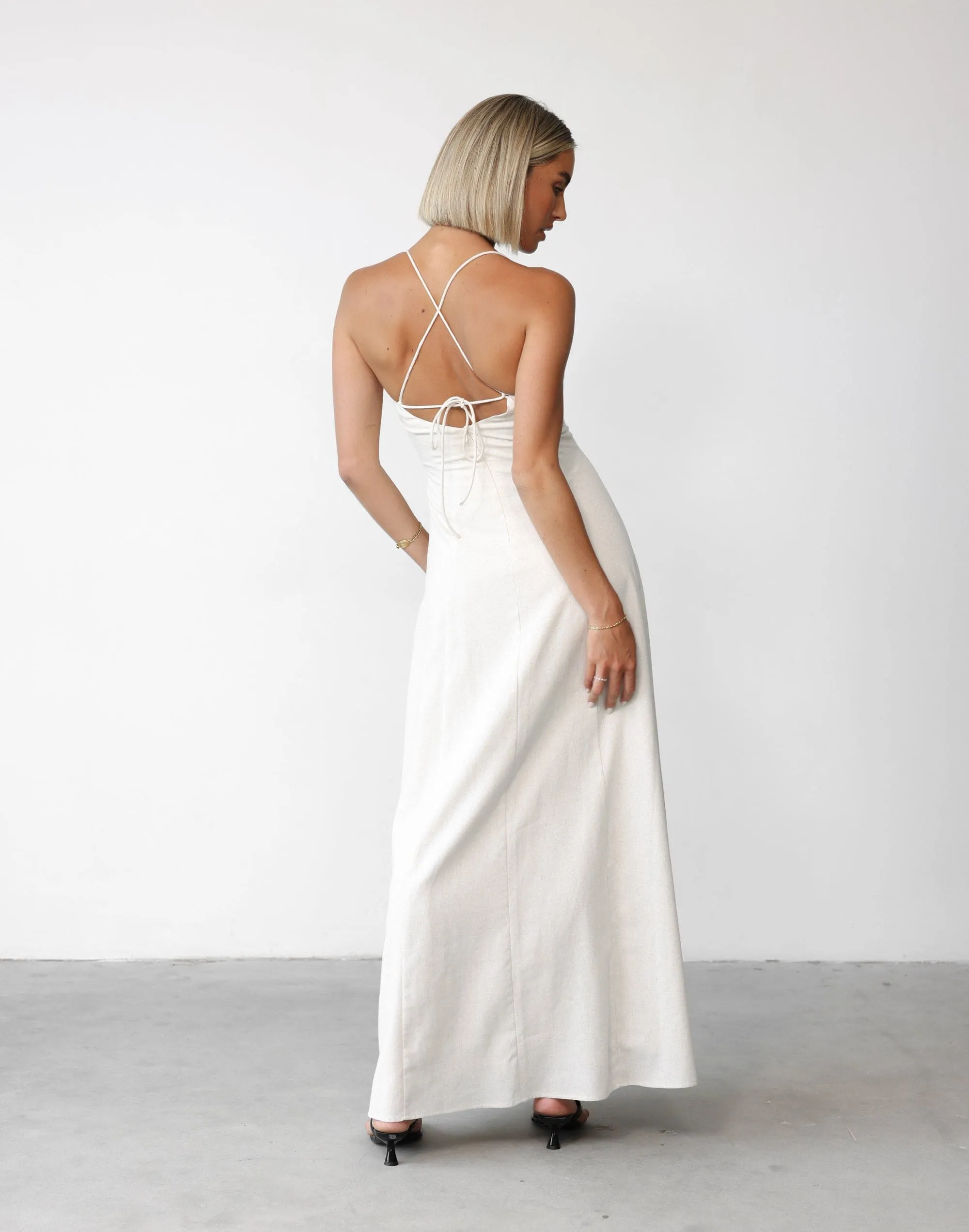 Maxi Dress in Oat