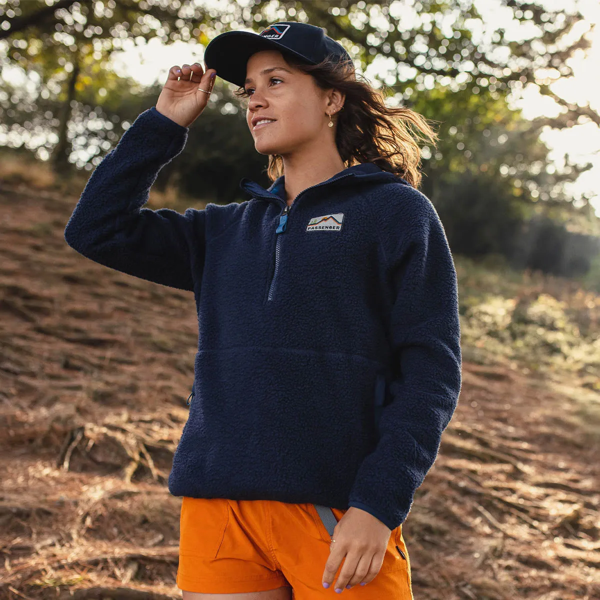 Maine Sherpa Fleece Hoodie - Recycled Navy.