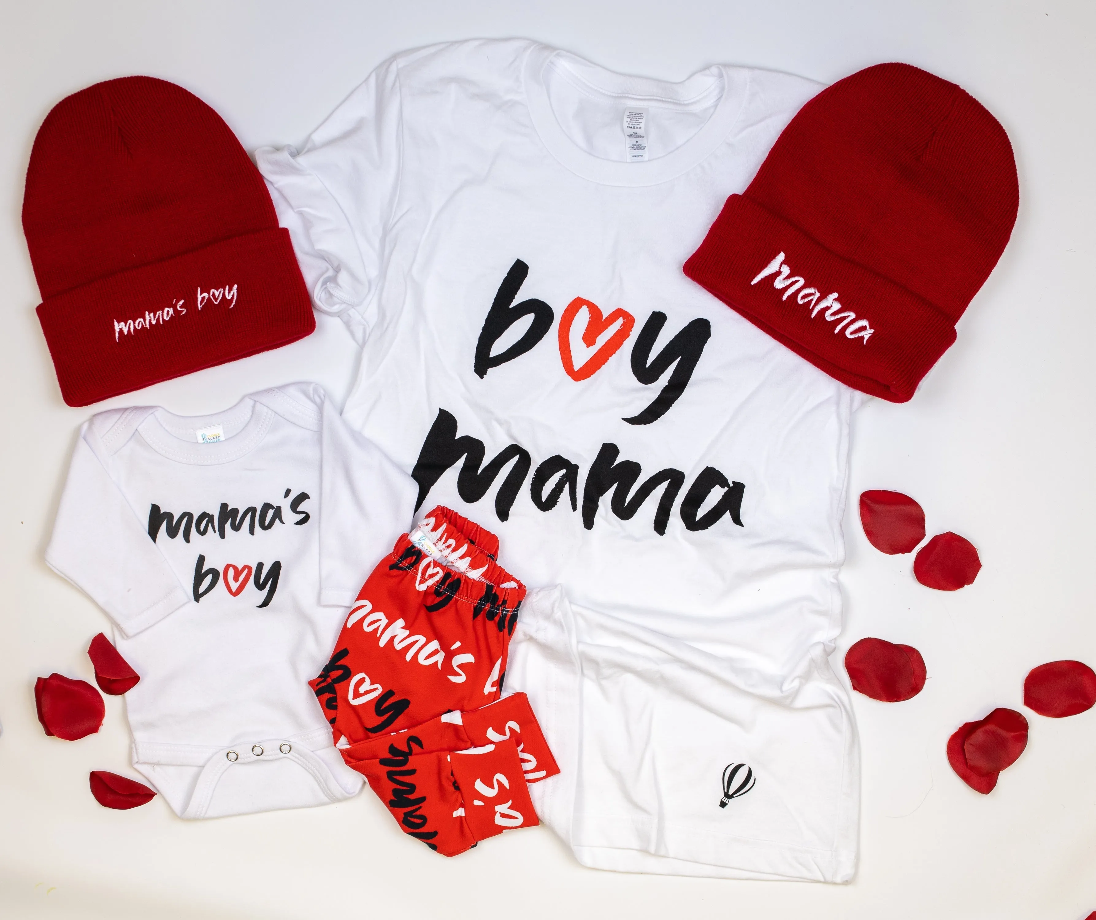 Mama | Red Knit Beanie