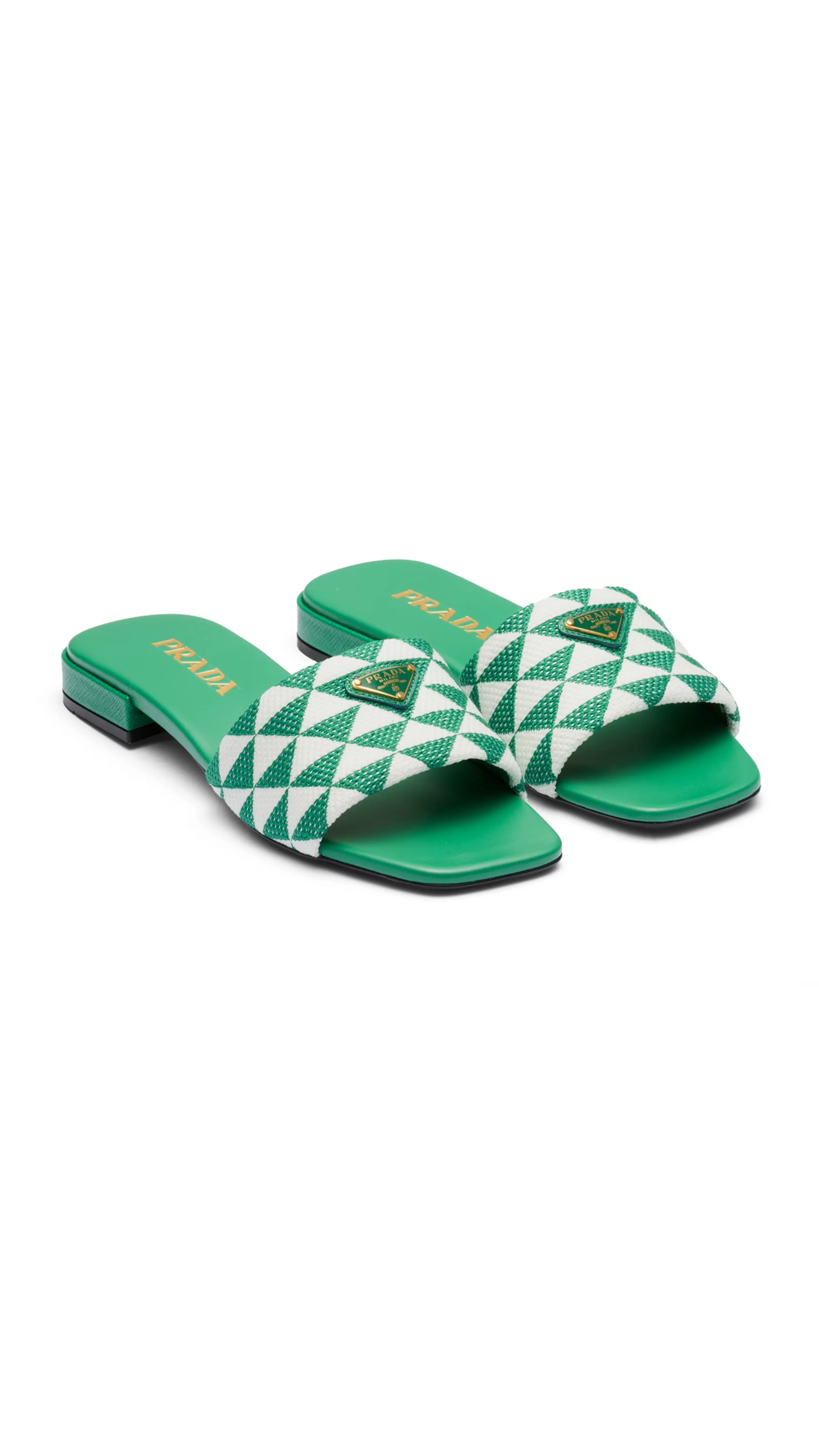 Mango Embroidered Fabric Slides