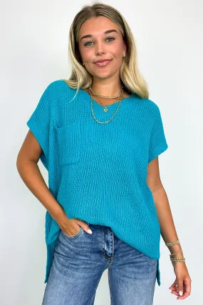 Marieka V-Neck Knit Top with Pockets