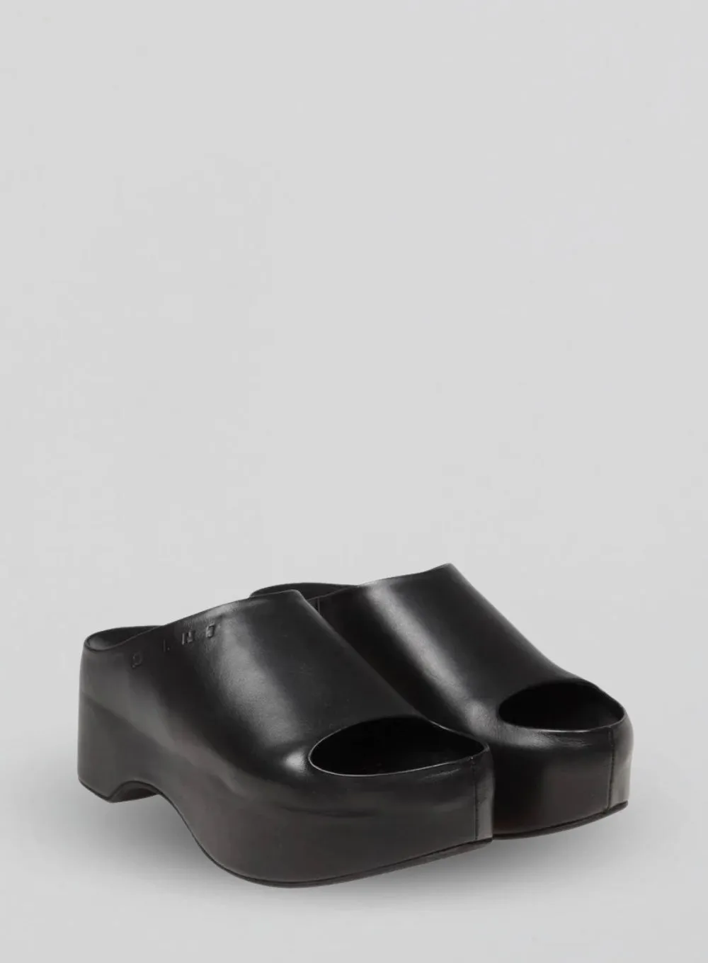 MARNI | Leather Platform Slides