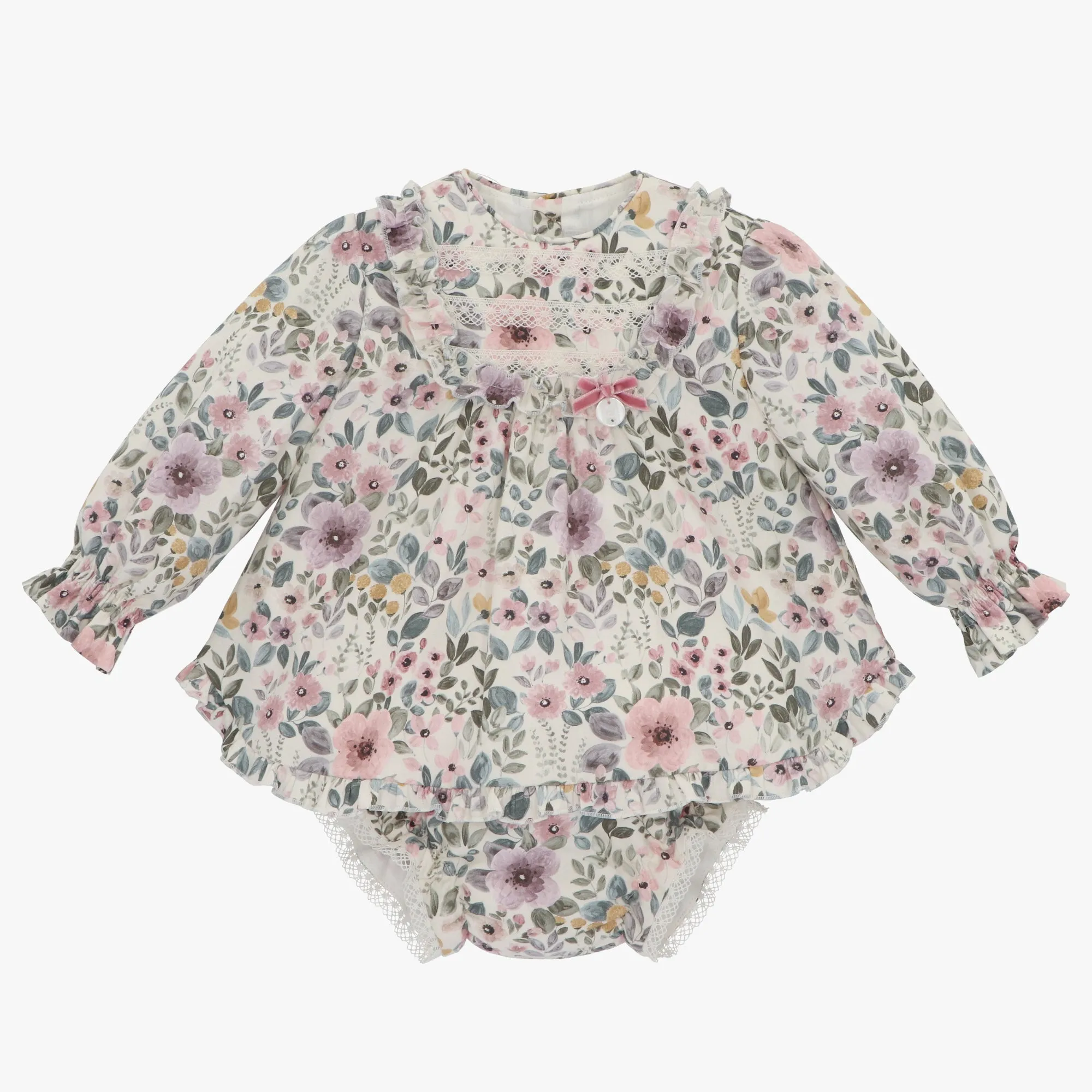 Martin Aranda Floral Dress and Bloomer Set