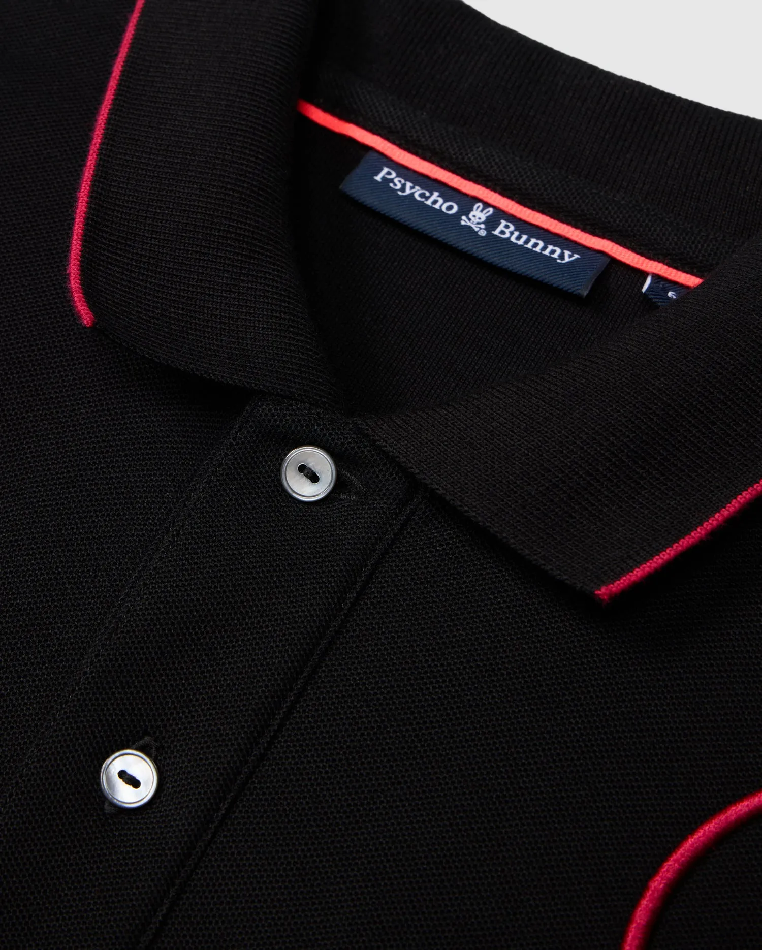 Men's Karl Pique Polo Shirt in Black - Product Code: B6K954D200