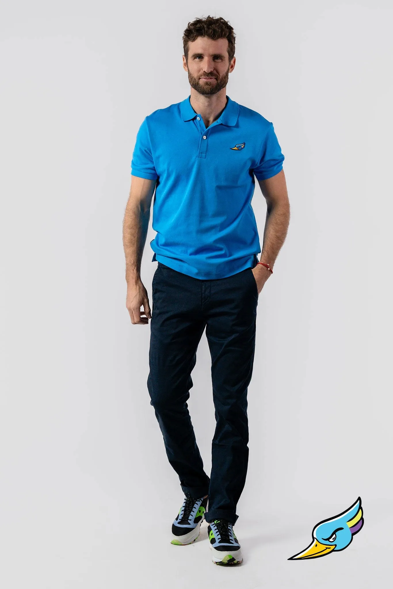 MEN'S POLO SHIRT - BLUE