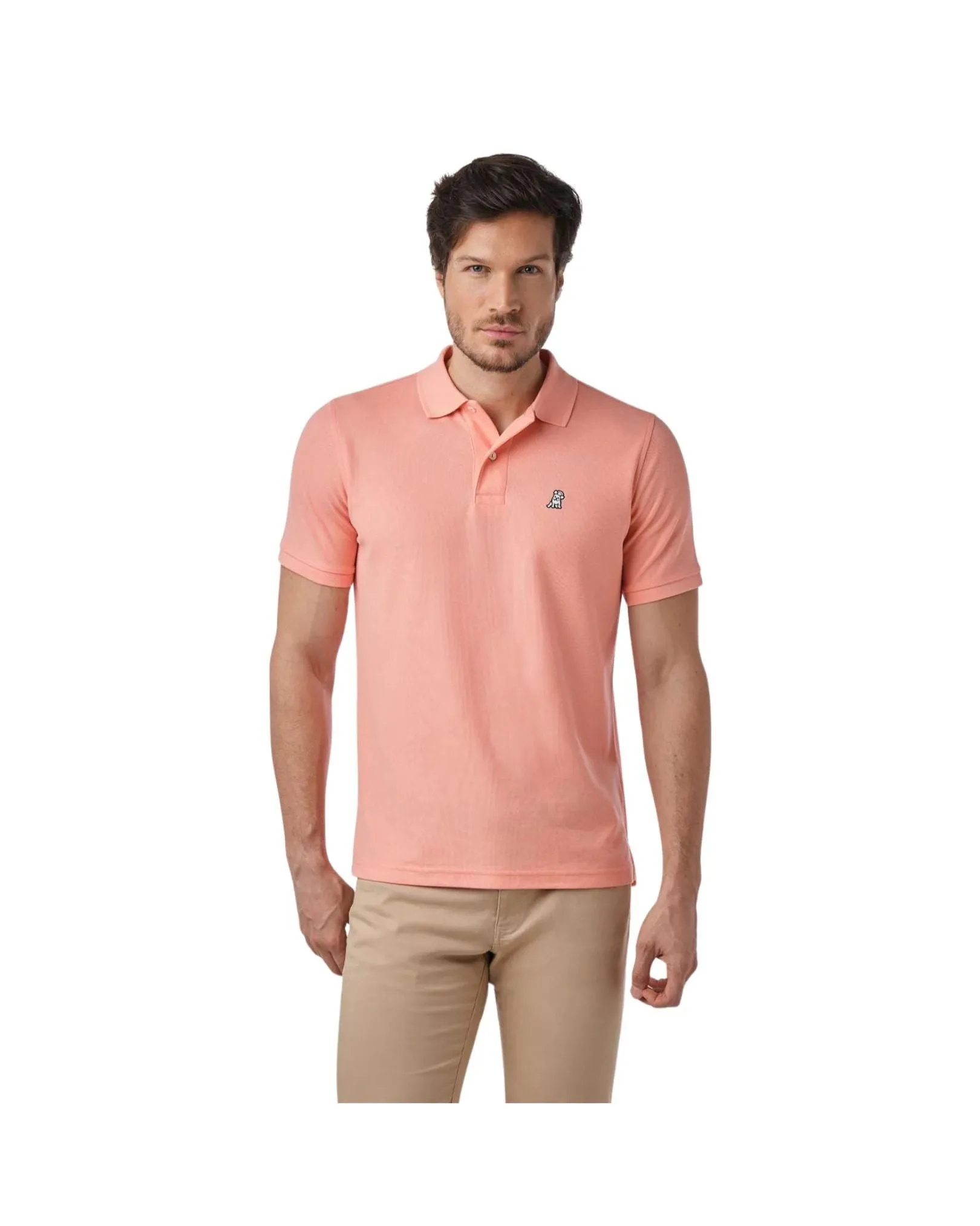 Men's Regular Fit Polo Shirt - Coral A11