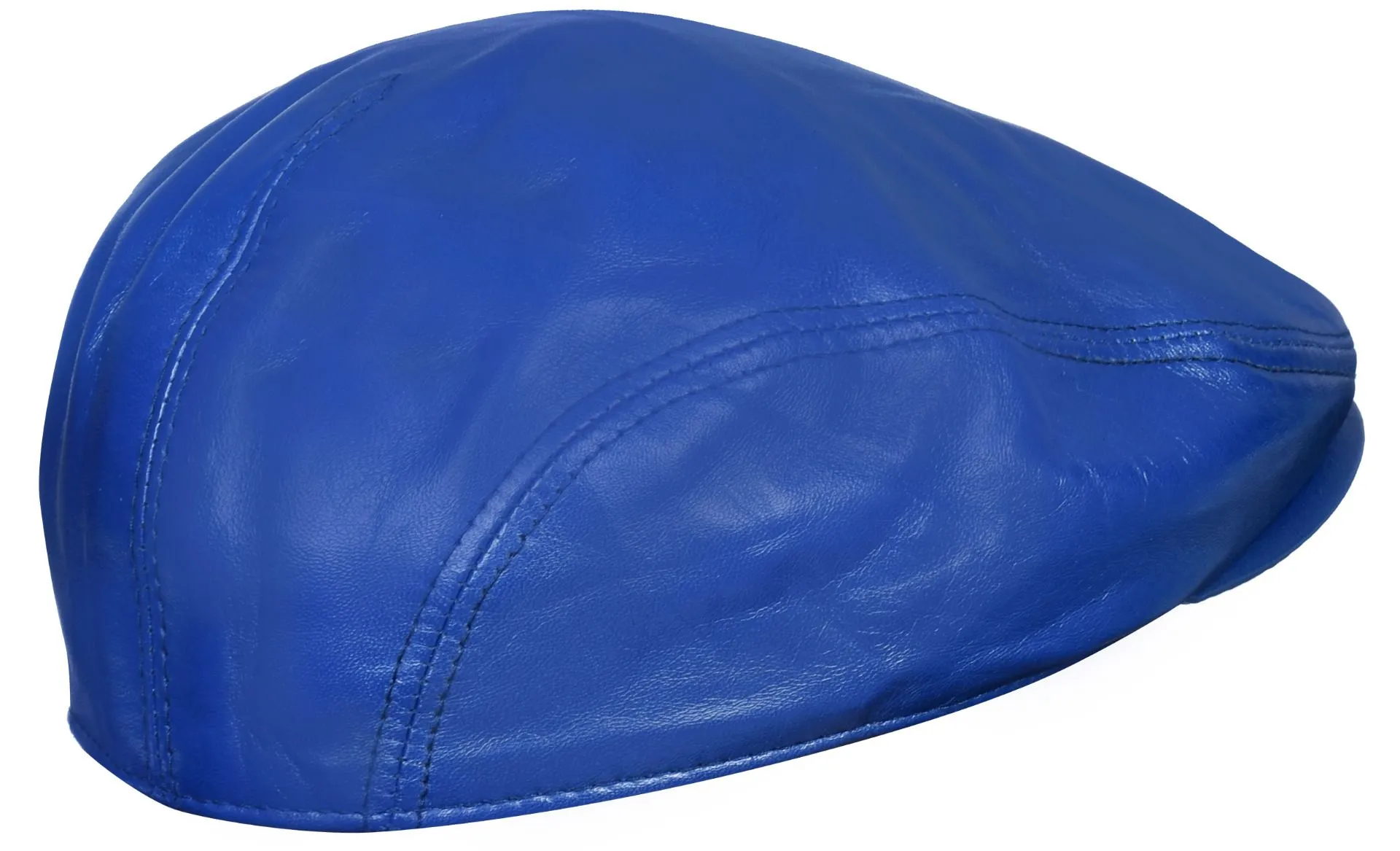 Men's Tan Leather Flat Cap