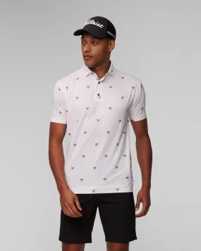 Men’s white polo FootJoy Eu Thistle Prt Lisle 81566-white