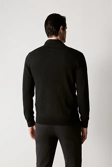 Merino Half Zip Knit