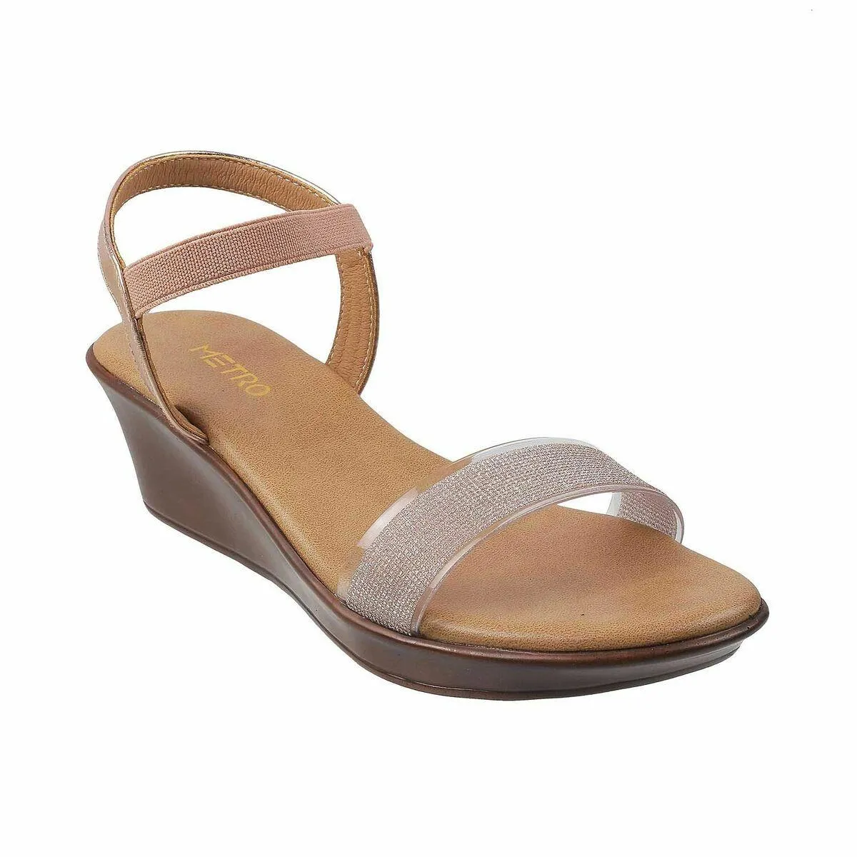 Metro Girls Gold Casual Sandals