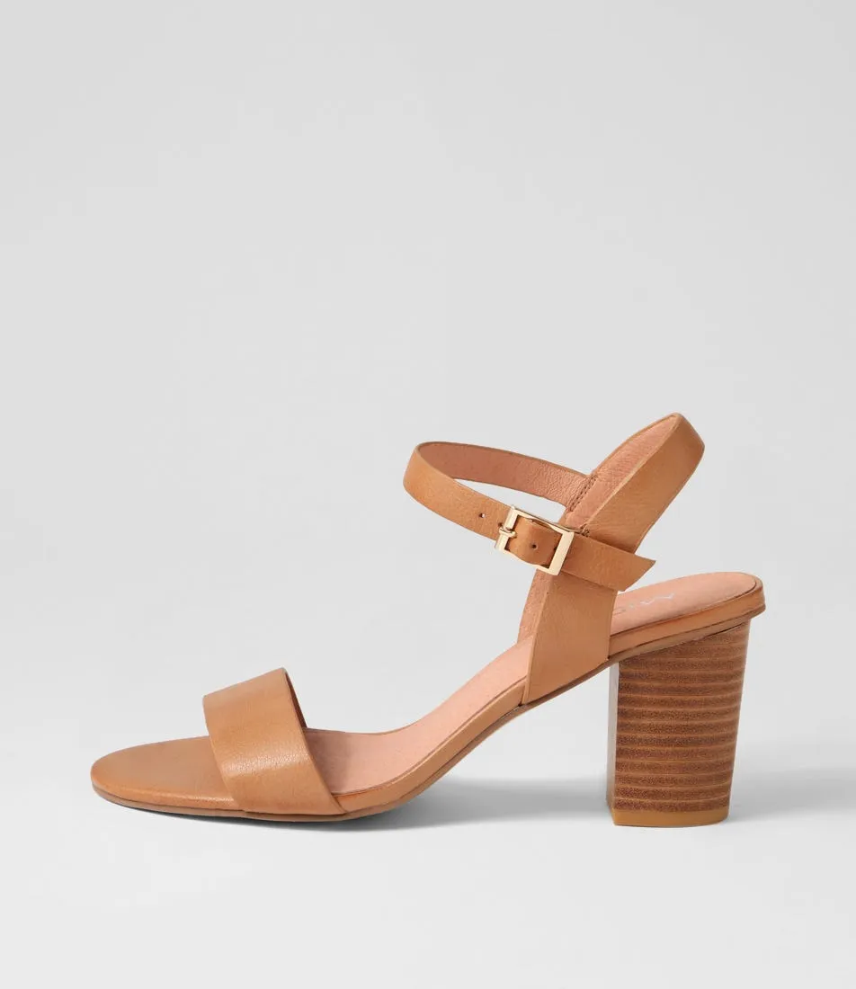 MIDAS Lippee Dark Tan Leather Sandals