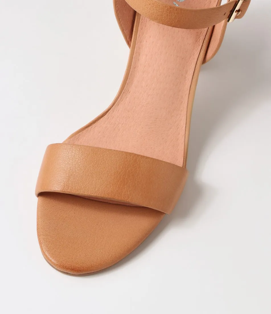 MIDAS Lippee Dark Tan Leather Sandals