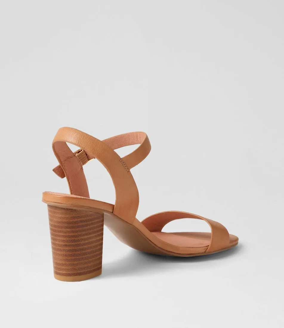 MIDAS Lippee Dark Tan Leather Sandals