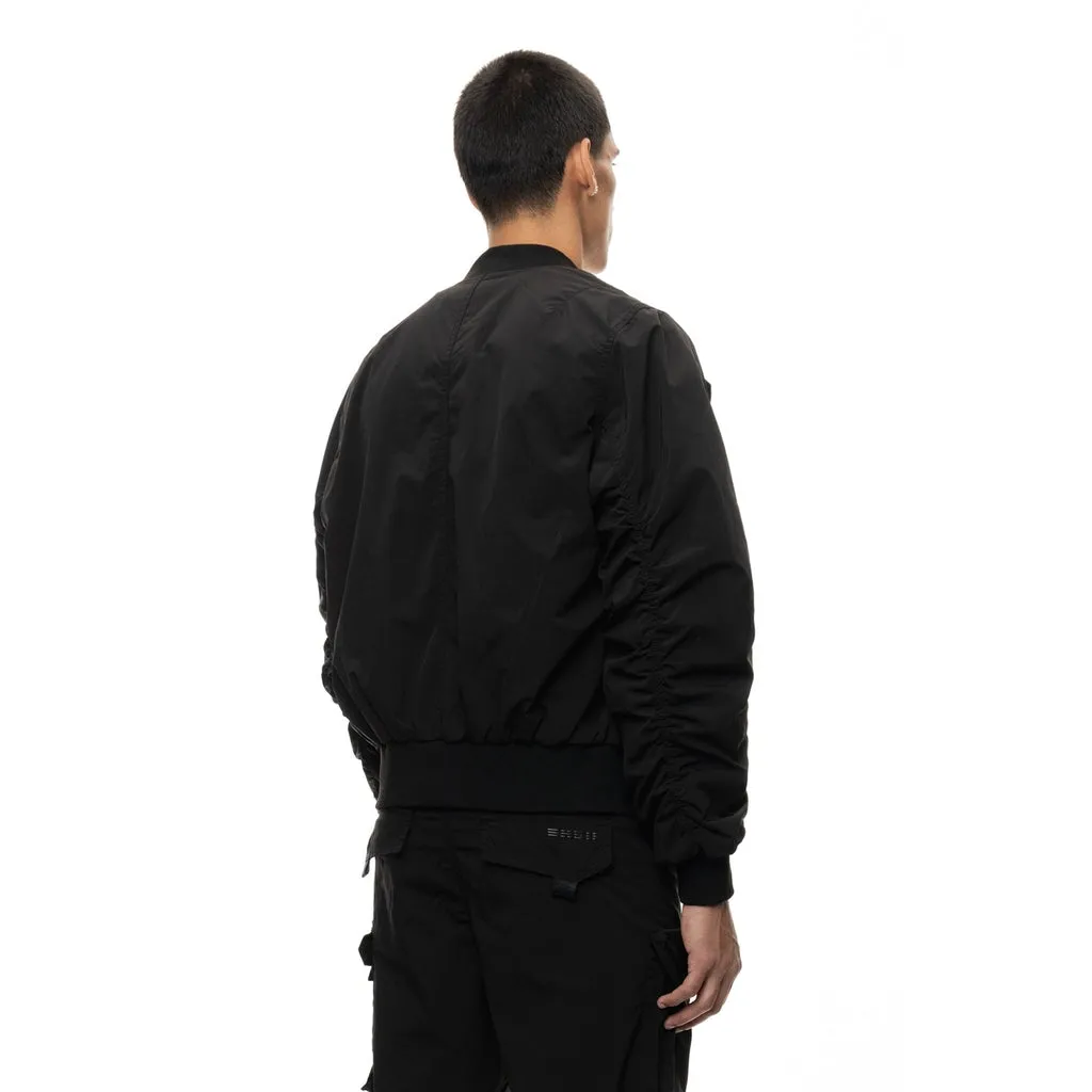 Mixed Media Utility Jacket - Black