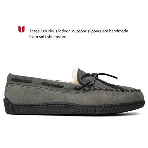 Men's Sheepskin Moccasins with Hardsole