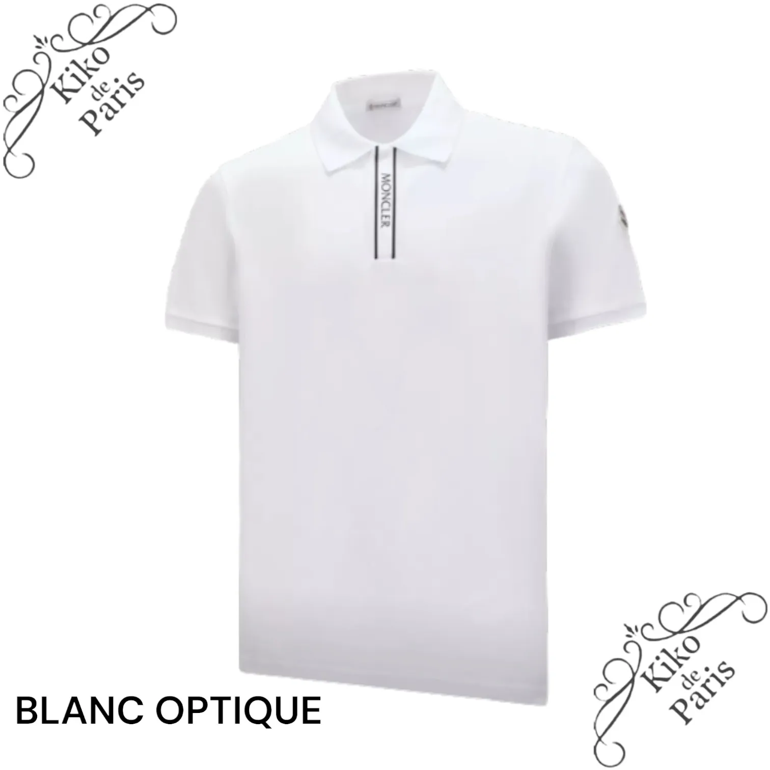 Stylish MONCLER Logo Motif Polo Shirt